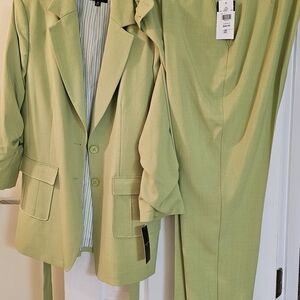 Tahari Women's Suit in Soft Green